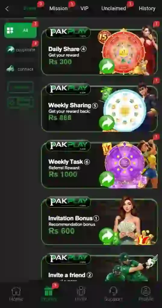 PakPlay Game bonus